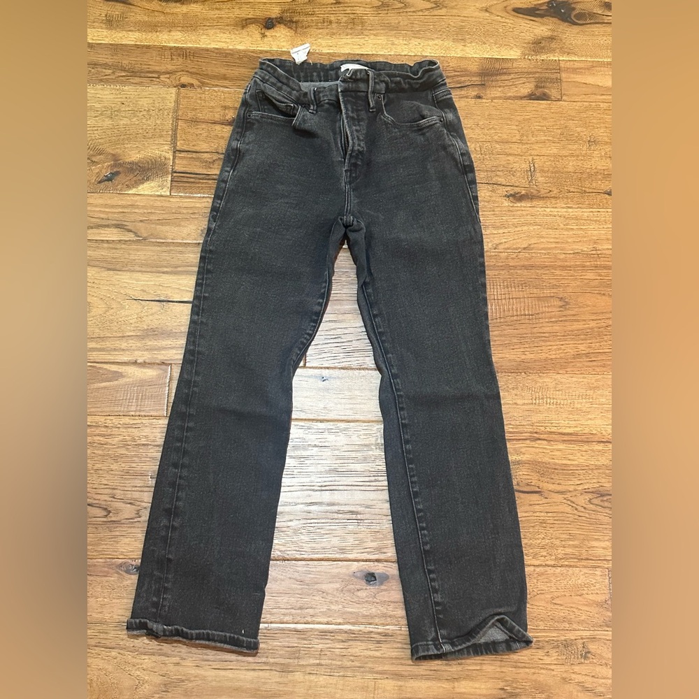 Good American Women’s Black Distressed Jeans
